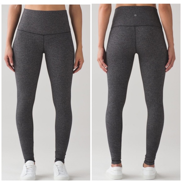Lululemon wunder under herringbone leggings RARE 6 - Picture 2 of 7